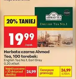 Biedronka Herbata czarna Ahmad Tea, 100 torebek oferta