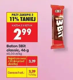 Biedronka Baton 3Bit classic, 46 g oferta