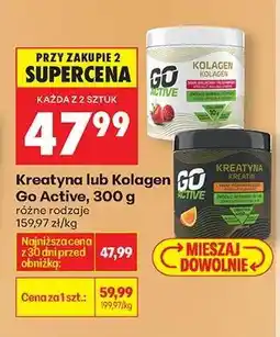 Biedronka Kreatyna lub Kolagen Go Active, 300 g oferta