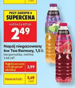 Biedronka Napój niegazowany Ice Tea Remsey, 1,5 l oferta