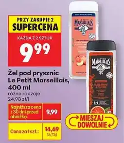Biedronka Żel pod prysznic Le Petit Marseillais 400 ml oferta