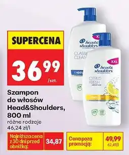 Biedronka Szampon do włosów Head&Shoulders, 800 ml oferta