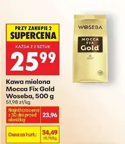 Biedronka Kawa mielona Mocca Fix Gold Woseba 500 g oferta