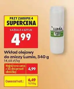 Biedronka Wkład olejowy do zniczy Lumia , 340 g oferta
