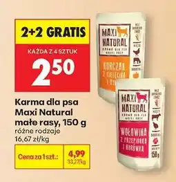 Biedronka Karma dla psa Maxi Natural małe rasy, 150 g oferta