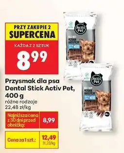 Biedronka Przysmak dla psa Dental Stick Activ Pet 400 g oferta