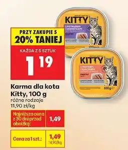 Biedronka Karma dla kota Kitty, 100 g oferta