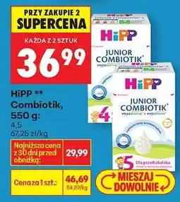 Biedronka HIPP Combiotik , 550 g : oferta