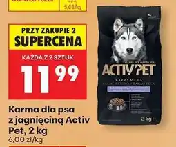 Biedronka Karma dla psa z jagnięciną Activ Pet 2 kg oferta