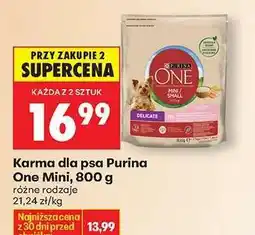 Biedronka Karma dla psa Purina One Mini 800 g oferta