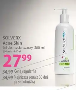 Hebe Solverx acne skin żel do mycia twarzy oferta