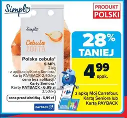 Carrefour Simpl Polska cebula oferta