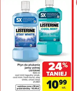 Carrefour Listerine płyn do płukania jamy ustnej oferta