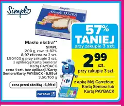 Carrefour Masło ekstra Simpl oferta