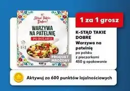 Kaufland K-STĄD TAKIE DOBRE Warzywa na patelnię po polsku z pieczarkami 450 g opakowanie oferta