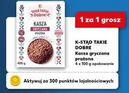 Kaufland K-STĄD TAKIE DOBRE Kasza gryczana prażona 4 x 100 g opakowanie oferta