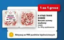 Kaufland K-STĄD TAKIE DOBRE Boczek surowy wędzony 2 x 90 g opakowanie oferta