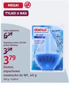 Rossmann Domol zapachowa zawieszka do WC oferta