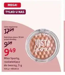Rossmann Miss Sporty rozświetlacz oferta