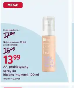 Rossmann AA probiotyczny spray do higieny intymnej oferta