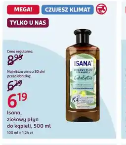 Rossmann Isana złoty płyn do kąpieli oferta