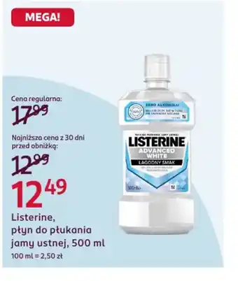 Rossmann Listerine płyn do płukania jamy ustnej oferta