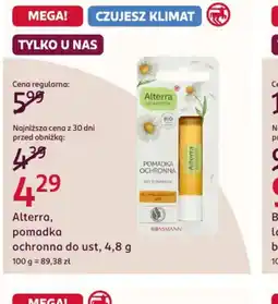Rossmann Alterra pomadka ochronna oferta