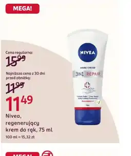 Rossmann Nivea regenerujący krem do rąk oferta