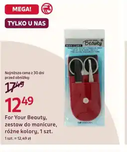 Rossmann For Your Beauty zestaw do manicure oferta