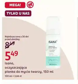 Rossmann Isana pianka do mycia twarzy oferta