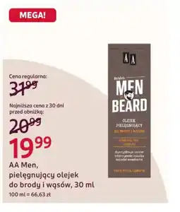 Rossmann AA Men pielęgnujący olejek do brody oferta