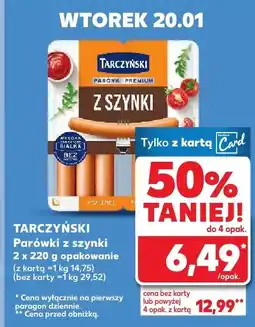 Kaufland Parówki z szynki oferta