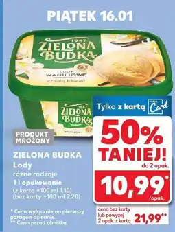 Kaufland Lody waniliowe różne rodzaje oferta