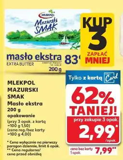 Kaufland Masło ekstra Mazurski Smak oferta