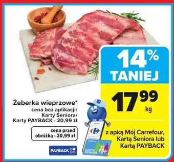 Carrefour Market Żeberka wieprzowe oferta