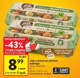 Intermarche Jaja z chowu na wolnym wybiegu Jaja z Kurnika klasa A oferta
