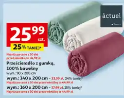 Auchan Prześcieradło z gumką oferta