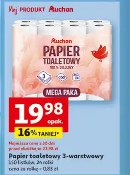 Auchan Papier toaletowy Auchan oferta