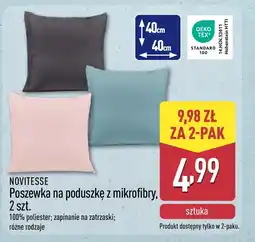 ALDI Poszewka Novitesse oferta