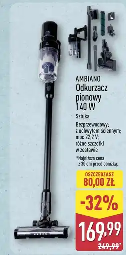 ALDI Odkurzacz bezprzewodowy Ambiano oferta