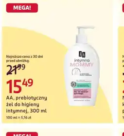 Rossmann AA prebiotyczny żel do higieny intymnej oferta