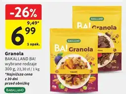 Intermarche Granola BAKALLAND BA! różne rodzaje oferta