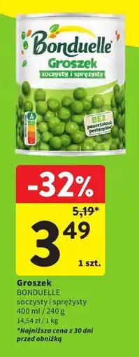 Intermarche Groszek Bonduelle soczysty i sprężysty oferta