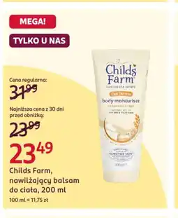 Rossmann Childs Farm nawilżający balsam do ciała oferta