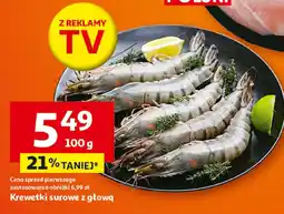 Auchan Krewetki surowe z głową oferta
