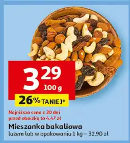 Auchan Mieszanka bakaliowa luzem lub w opakowaniu oferta