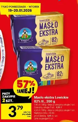 Twój Market Masło ekstra Łowickie 82% tł oferta