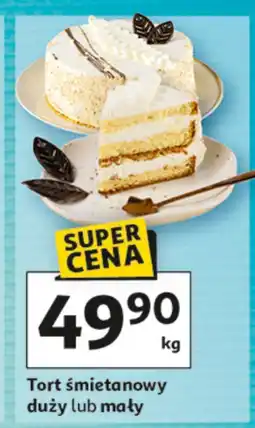 Auchan Tort śmietanowy duży lub mały oferta