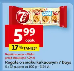 Auchan Rogale o smaku kakaowym 7 Days oferta