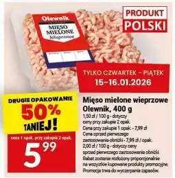 Twój Market Mięso mielone wieprzowe Olewnik oferta